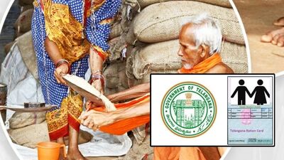 <p>రేషన్ కార్డు నెంబర్ ఆధారంగా అధికారిక వెబ్సైట్( <a href="https://epds.telangana.gov.in/FoodSecurityAct/" target="_blank">https://epds.telangana.gov.in/FoodSecurityAct/</a> ) లో తమ కార్డును నేరుగా డౌన్ లోడ్ చేసుకోవచ్చు. ఈ కార్డులో కుటుంబసభ్యుల పూర్తి వివరాలు చూపిస్తాయి. అధికారిక వెబ్సైట్ లో రిఫరెన్స్ నెంబర్ లేదా కొత్త లేదా పాత రేషన్ కార్డు నెంబర్ ను ఎంటర్ చేయాలి.ఆ తర్వాత జిల్లా పేరును సెలెక్ట్ చేసి సెర్చ్ చేస్తే పూర్తి వివరాలు తెలుస్తాయి. వెబ్ సైట్ లో రేషన్ కార్డు స్థితి తెలియకపోతే స్థానిక మండల ఆఫీసుల్లో తమ దరఖాస్తు స్టేటస్ తెలుసుకోవచ్చు.</p> <p>రేషన్ కార్డు నెంబర్ ఆధారంగా అధికారిక వెబ్సైట్( <a href="https://epds.telangana.gov.in/FoodSecurityAct/" target="_blank">https://epds.telangana.gov.in/FoodSecurityAct/</a> ) లో తమ కార్డును నేరుగా డౌన్ లోడ్ చేసుకోవచ్చు. ఈ కార్డులో కుటుంబసభ్యుల పూర్తి వివరాలు చూపిస్తాయి. అధికారిక వెబ్సైట్ లో రిఫరెన్స్ నెంబర్ లేదా కొత్త లేదా పాత రేషన్ కార్డు నెంబర్ ను ఎంటర్ చేయాలి.ఆ తర్వాత జిల్లా పేరును సెలెక్ట్ చేసి సెర్చ్ చేస్తే పూర్తి వివరాలు తెలుస్తాయి. వెబ్ సైట్ లో రేషన్ కార్డు స్థితి తెలియకపోతే స్థానిక మండల ఆఫీసుల్లో తమ దరఖాస్తు స్టేటస్ తెలుసుకోవచ్చు.</p>