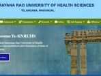 కాళోజీ నారాయణరావు వైద్య విశ్వవిద్యాలయం అడ్మిషన్ల నోటిఫికేషన్