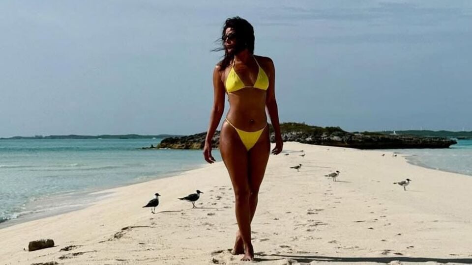 <p>యెల్లో కలర్ బికినీలోనే మరో స్టన్నింగ్ పోజుతో హీట్ రాజేసింది హీరోయిన్ ప్రియాంక చోప్రా.</p>(Instagram/Priyanka Chopra)