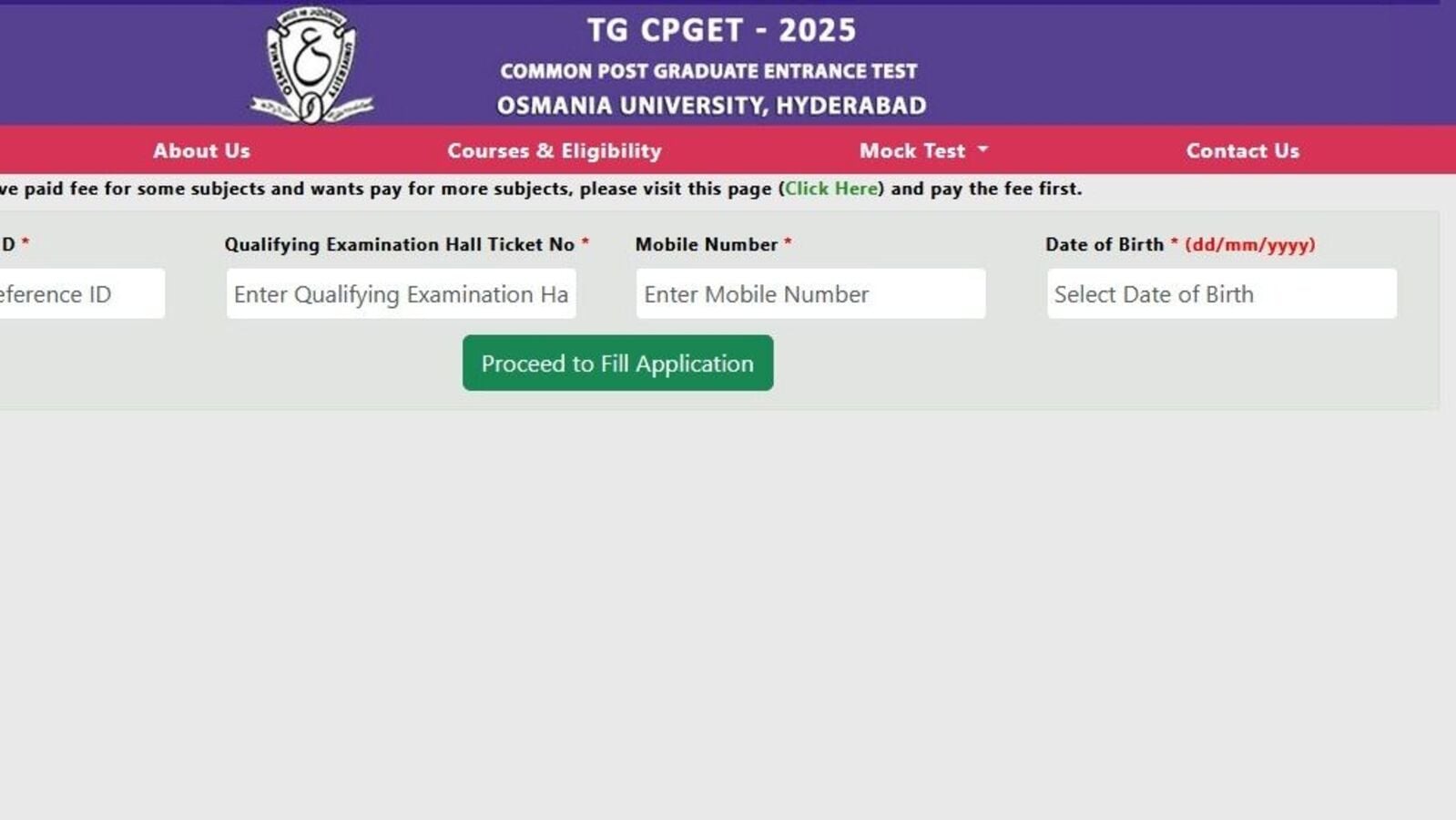 టీజీ సీపీగెట్ - 2025 అప్డేట్… దరఖాస్తులకు మరికొన్ని గంటలే గడువు..!