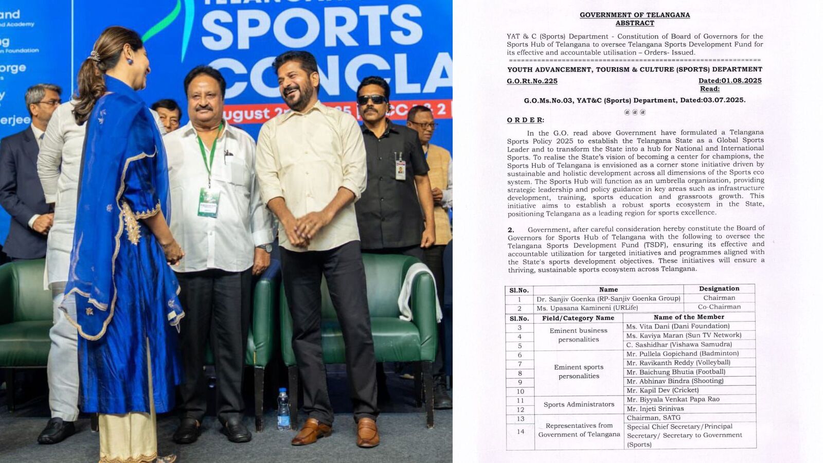 తెలంగాణ స్పోర్ట్స్ హబ్‌లో ఉపాసనకు అత్యున్నత బాధ్యతలు.. సీఎం రేవంత్ రెడ్డిపై రామ్ చరణ్ భార్య ట్వీట్