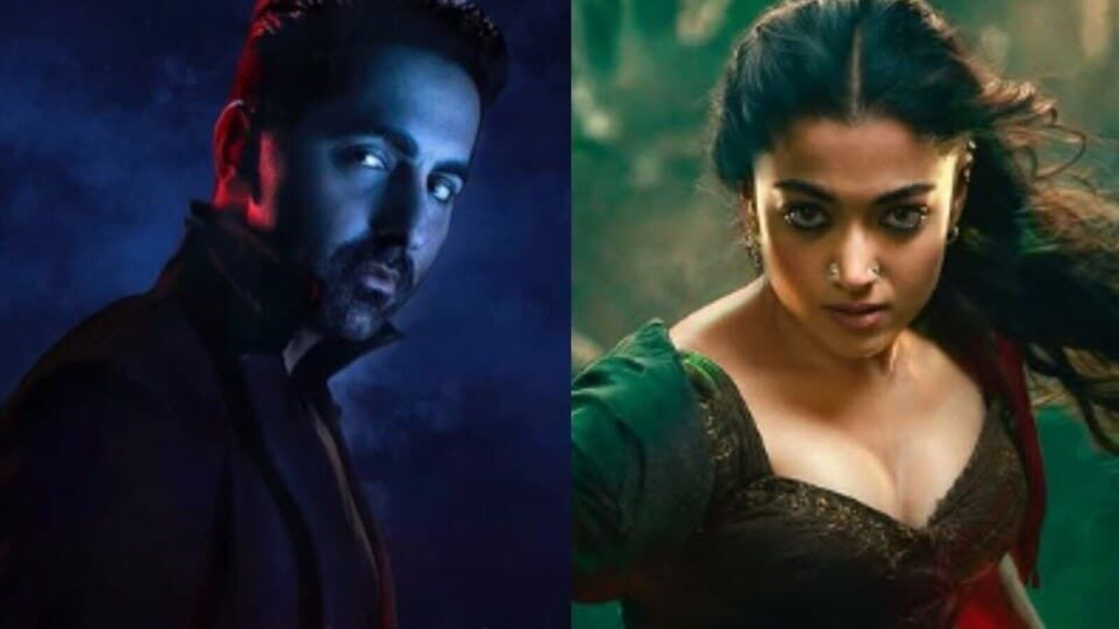 రష్మిక హారర్ కామెడీ మూవీ నుంచి వచ్చిన ఫస్ట్ లుక్స్ చూశారా? ఇంటెన్స్‌ లుక్‌లో నేషనల్ క్రిష్