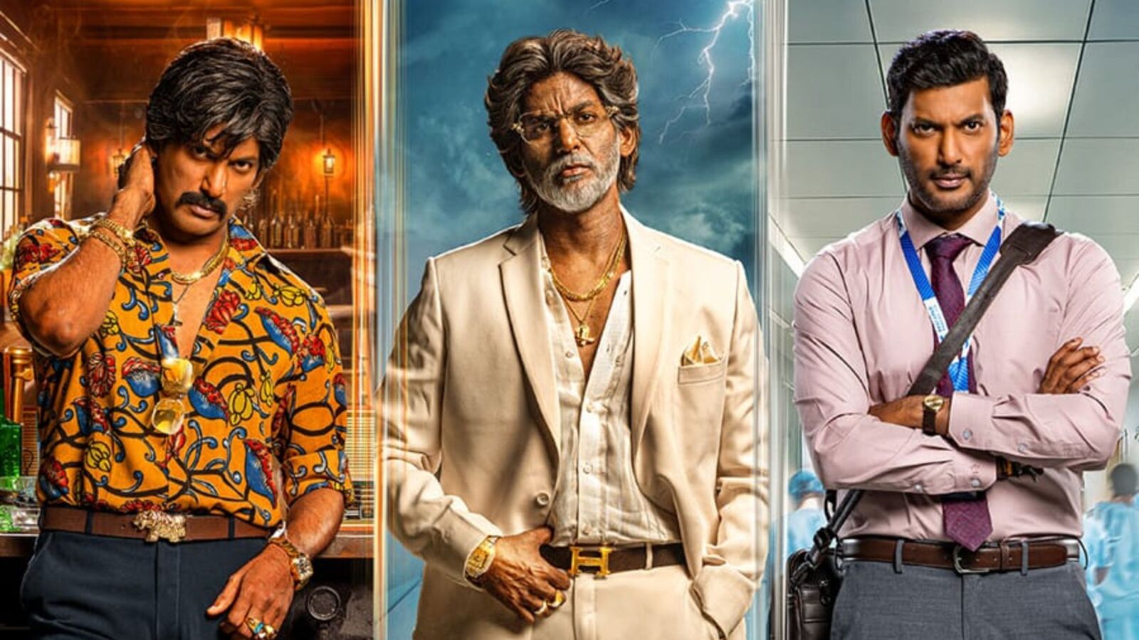 మూడు డిఫరెంట్ పాత్రల్లో హీరో విశాల్- యంగ్, మిడిల్ ఏజ్, ఓల్డేజ్ లుక్స్‌తో మకుటం