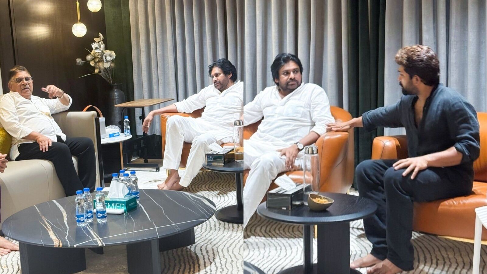 వాట్ ఏ సీన్.. పవన్ కల్యాణ్, అల్లు అర్జున్ హగ్.. అల్లు అరవింద్ ఇంటికి పవర్ స్టార్