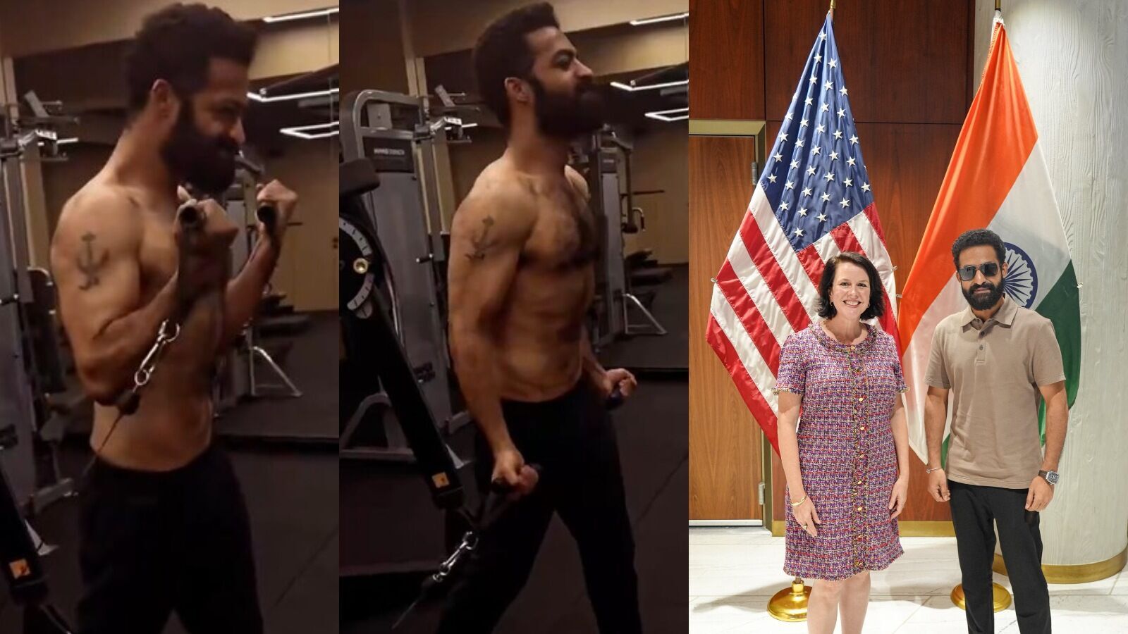 జూనియర్ ఎన్టీఆర్ ఎలా అయిపోయాడో చూశారా? జిమ్‌లో వర్కౌట్స్.. పూర్తిగా స్లిమ్ లుక్‌లో యంగ్ టైగర్.. యూఎస్ కాన్సులేట్‌లోనూ..