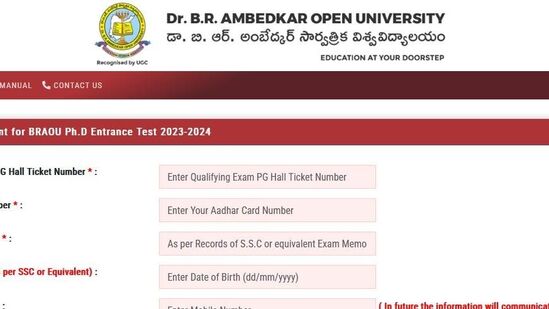 2025 -2026 విద్యా సంవత్సరానికి అడ్మిషన్లు కల్పిస్తారు. అర్హత కలిగిన అభ్యర్థులు https://braou.ac.in/ వెబ్ సైట్ లోకి వెళ్లి అప్లికేషన్ చేసుకోవాల్సి ఉంటుంది. కోర్సుల వివరాలు కూడా ఇదే వెబ్ సైట్ లో పొందుపరిచారు. 