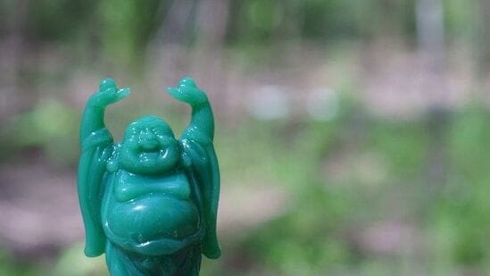 లాఫింగ్ బుద్ధ: ఫెంగ్ షుయిలోని లాఫింగ్ బుద్ధ ఆనందం, శ్రేయస్సు తెస్తుందని, అడ్డంకుల తొలగిస్తుందని నమ్ముతారు. దీపావళి రోజున ఇంటి ఆగ్నేయ మూలలో దీనిని ఉంచండి. ఇది కుటుంబానికి సానుకూలతను తెస్తుంది, ఒత్తిడిని తగ్గిస్తుంది. సంబంధాలను బలోపేతం చేస్తుంది. ప్లాస్టిక్ కి బదులుగా లోహం లేదా చెక్క బుద్ధుడిని ఎంచుకోండి. దీనిని ఎత్తులో పెట్టండి. లాఫింగ్ బుద్ధ: ఫెంగ్ షుయిలోని లాఫింగ్ బుద్ధ ఆనందం, శ్రేయస్సు తెస్తుందని, అడ్డంకుల తొలగిస్తుందని నమ్ముతారు. దీపావళి రోజున ఇంటి ఆగ్నేయ మూలలో దీనిని ఉంచండి. ఇది కుటుంబానికి సానుకూలతను తెస్తుంది, ఒత్తిడిని తగ్గిస్తుంది. సంబంధాలను బలోపేతం చేస్తుంది. ప్లాస్టిక్ కి బదులుగా లోహం లేదా చెక్క బుద్ధుడిని ఎంచుకోండి. దీనిని ఎత్తులో పెట్టండి.