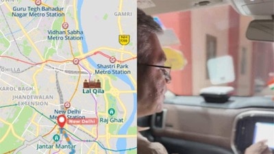 మ్యాపల్స్​ని వాడుతున్న అశ్విణి వైష్ణవ్​.. (Screen grab/Mappls & X)